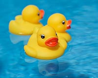 Rubber duck races are one of our top fundraising ideas for kids.
