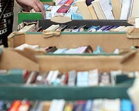 A used booksale is a fun and educational fundraising idea for kids. 
