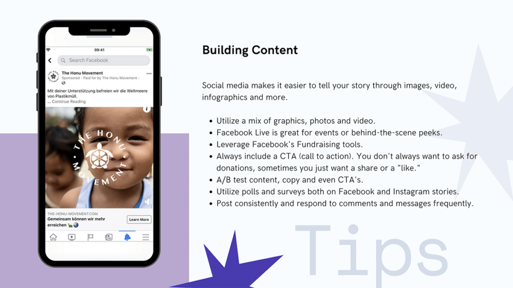 Building content on social media