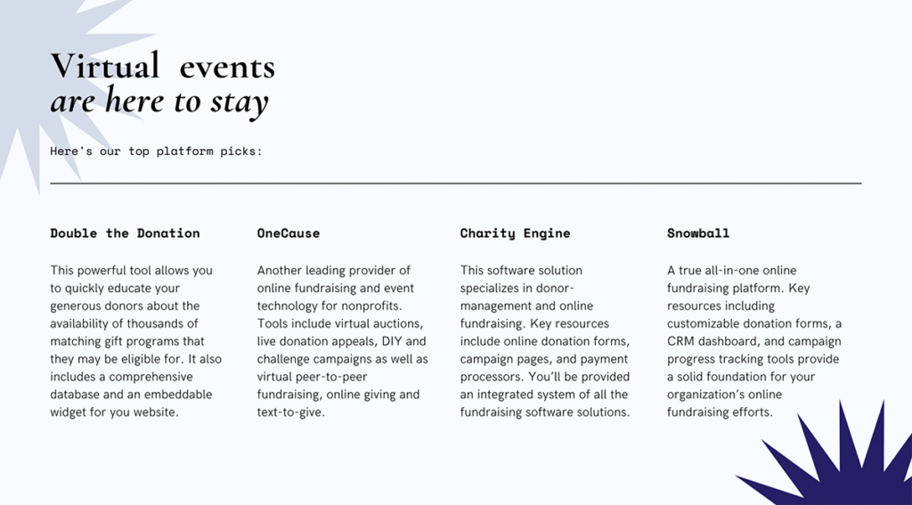 Virtual events are here to stay