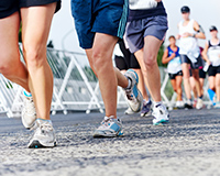 A road race is a classic church fundraiser idea that encourages congregants to get up and move.