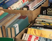 Collect used books and sell them back to the community as a unique fundraiser.