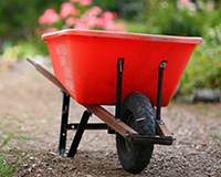 A wheelbarrow challenge is another engaging, easy fundraising idea for small churches that are on a budget.