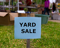 A rummage sale makes for an easy, inexpensive fundraising idea for small churches.