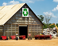 Check for a recycling center or shoe drive fundraiser that will accept your old shoes.