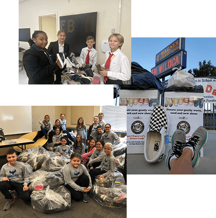 Who Can Do a Shoe Drive Fundraiser Collage