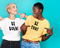 Custom fundraising t‑shirts for sale at an adoption fundraiser, showcasing community pride and donor engagement.